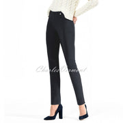 Robell Rose Full Length Super Slim Trouser 52422-54025-95 - Ultra Thin Fleece Lined (Anthracite Grey)