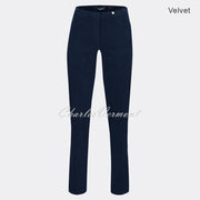 Robell Bella Full Length Trouser 52457-54362-691 (Navy Velvet)
