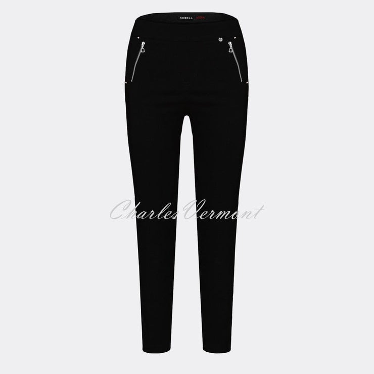 Robell Nena 09 – 7/8 Cropped Trouser 52490-5499-90 (Black)
