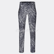 Robell Nena - Full Length Trouser 52545-54762-95 (Grey Animal Print)