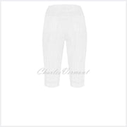 Robell Bella 05 Seersucker Bermuda Short 52643-54554-10 (White)