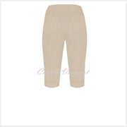 Robell Bella 05 Seersucker Bermuda Short 52643-54554-14 (Beige) 