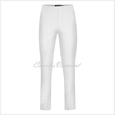 Robell Bella 09 – 7/8 Cropped Cotton Rich Trouser 52682-54056-10 (White)