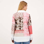 Just White Two-In-One Sweater Blouse - Style J2390