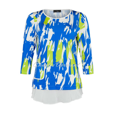Tia Abstract Print Stretch Top – Style 74993-7727-82