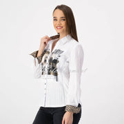 Just White Blouse – Style J1157